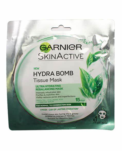 GARNIER MASK HYDRA BOMB GREEN TEA