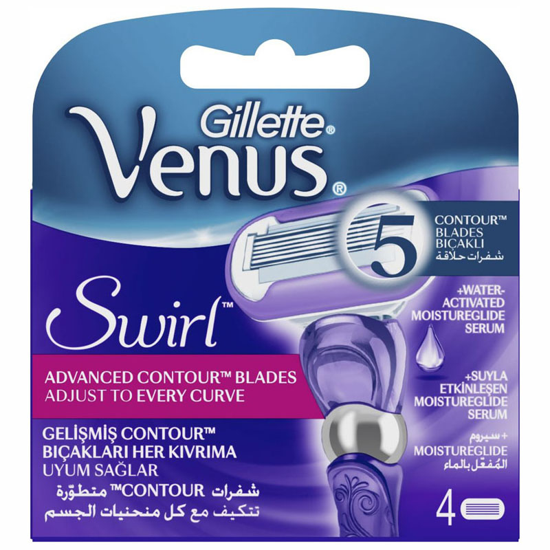 GILLETTE VENUS DELUXE SWIRL 4 BLADES