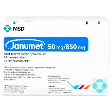 JANUMET 50MG /850MG 56TAB