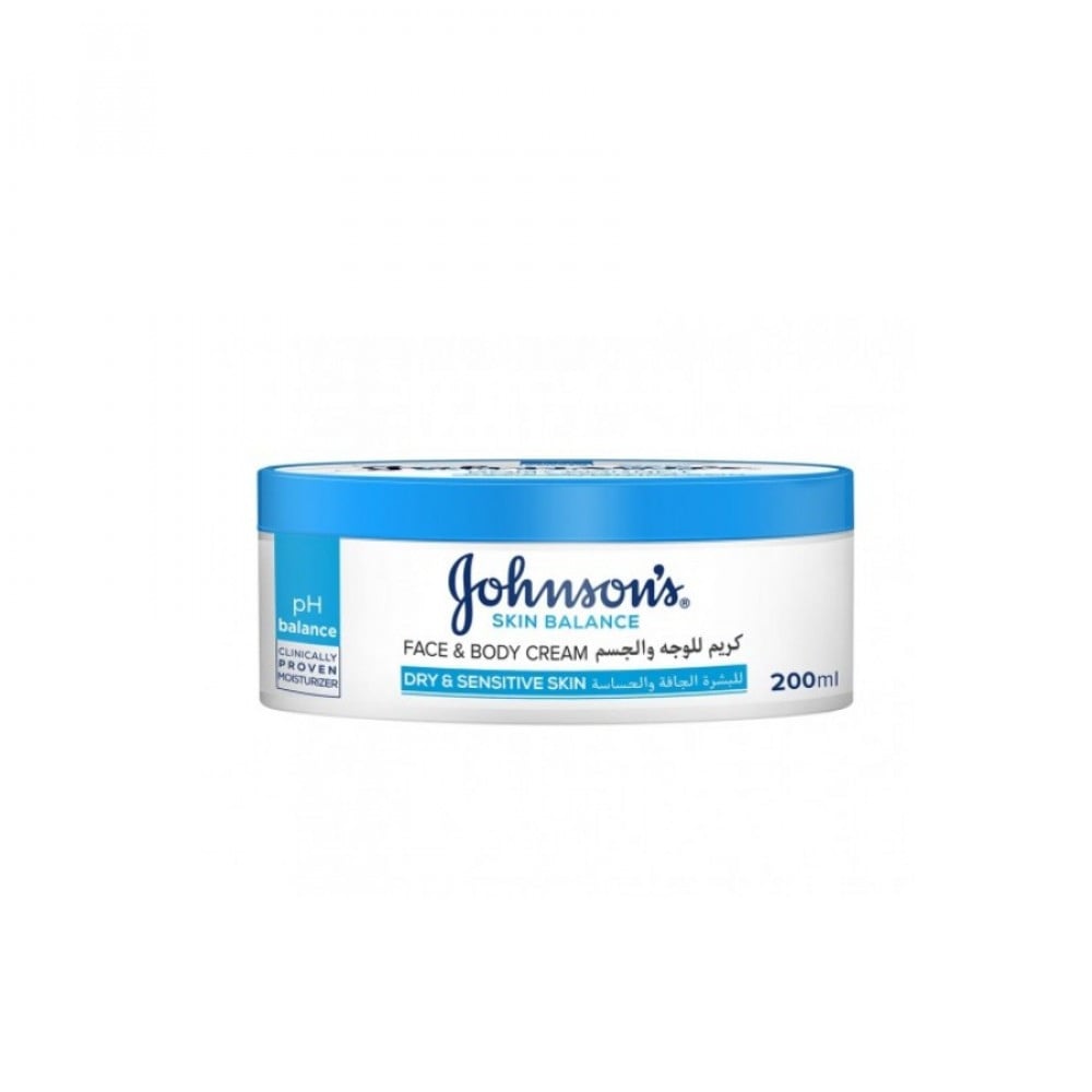 johnsons cream face and body for dry and sensitive skin