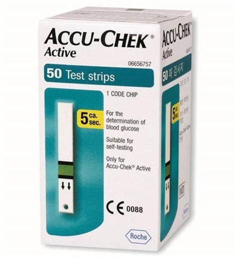 [100029] ACCU CHEK ACTIVE STRIPS B/50