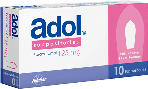 ADOL 125 MG SUPP