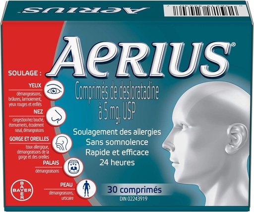 [100101] AERIUS 5MG 18 TABLETS