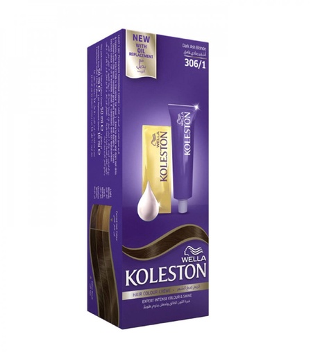 [drop//01202] KOLESTON HAIR COLOR 306/1 DARK ASH BLONDE