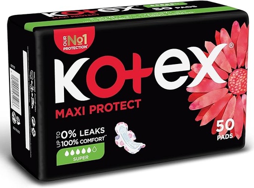 [104013] KOTEX MAXI SUPER 50 PADS