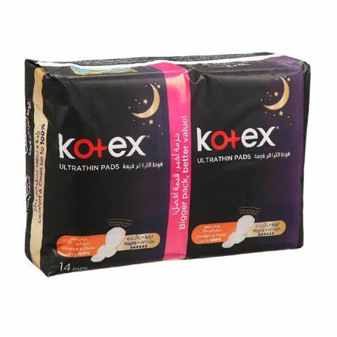 [drop//01229] KOTEX ULTRA THIN NIGHT 14PADS