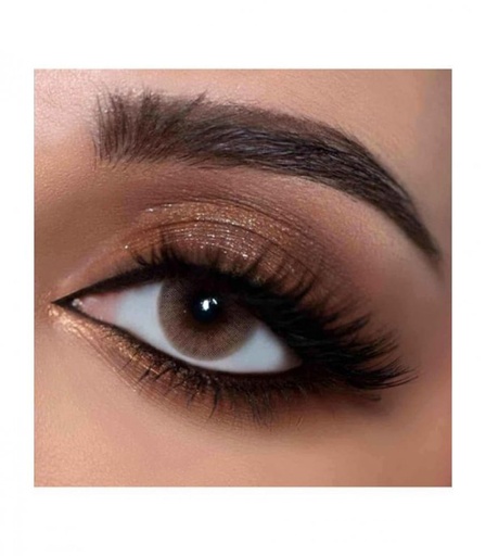 [drop//01387] Lens Me caramel contact lenses