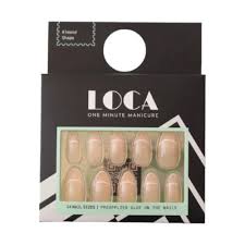 [drop//01289] LOCA NAIL NUDE WITH WHITE +26
