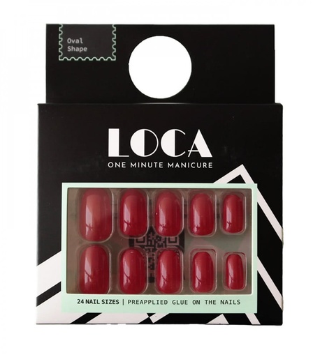 [drop//01295] LOCA NAIL RED NATURAL +8
