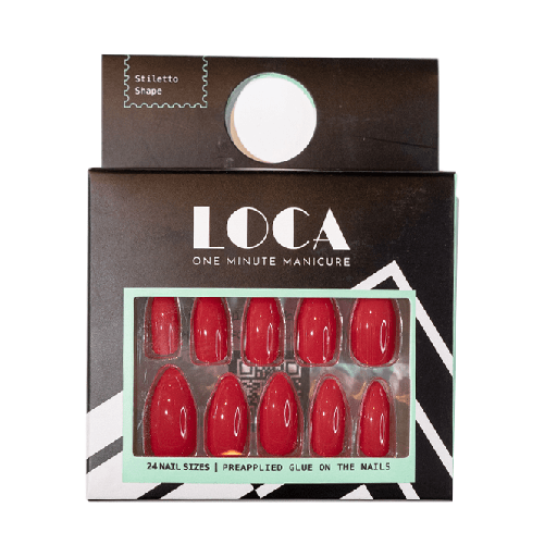[drop//01296] LOCA NAIL RED STILETTO +10