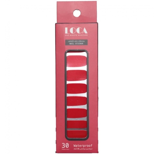 [drop//01298] LOCA NAIL STICKER FOREVR RED
