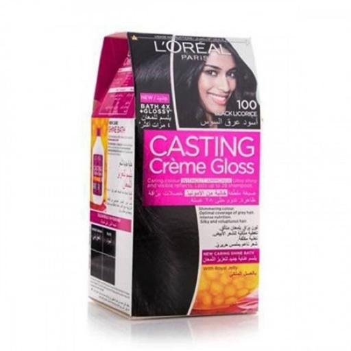[drop//01311] LOREAL HAIR COLOR CASTING CREAM GLOSS 100 BLACK