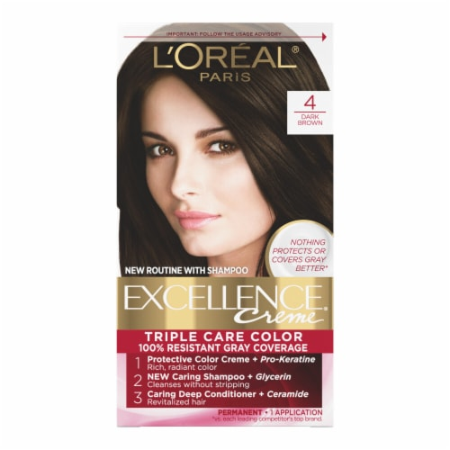 [drop//01322] LOREAL HAIR COLOR EXCELLENCE 4 BROWN