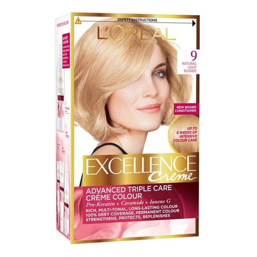 [drop//01329] LOREAL HAIR COLOR EXCELLENCE 9 BLOND TRES CLAIR