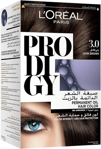 [drop//01333] LOREAL HAIR COLOR PRODIGY 3.0 DARK BROWN
