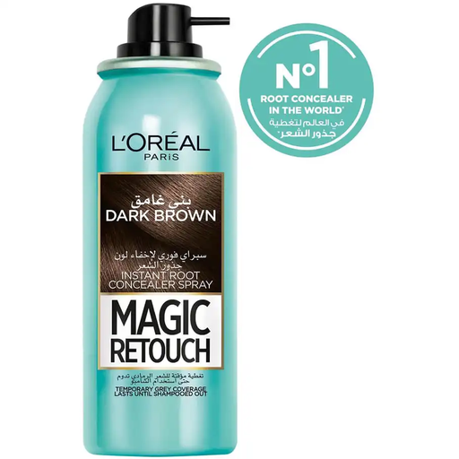 [drop//01341] LOREAL HAIR COLOR SPRAY MAGIC DARK BROWN 75ML