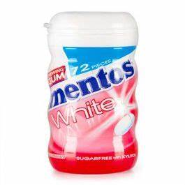[104838] mentos gum white strawberry 72p