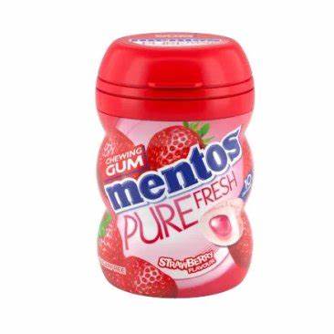 [104839] mentos pure fresh strawberry 50 pieces