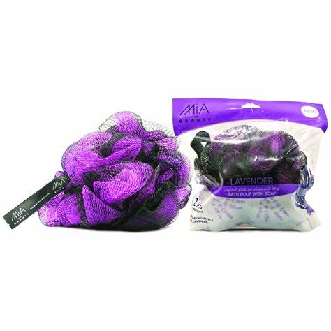 [drop//01477] MIA LAVENDER BATH POUF SOAP