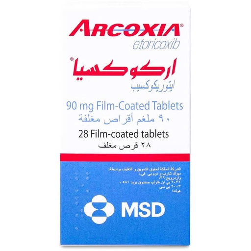 ARCOXIA 90MG 28TABLET