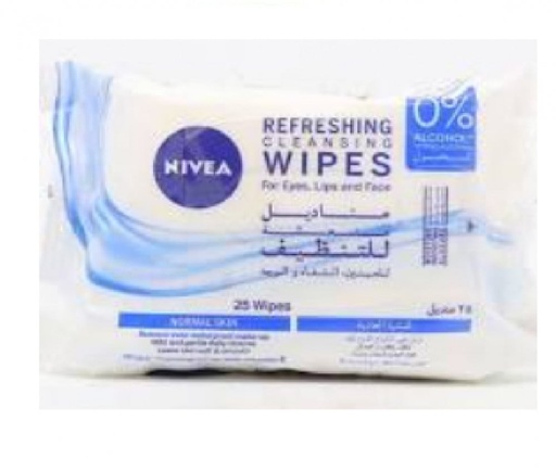 [105269] NIVEA facial cleansing wipes 25 pack for normal skin