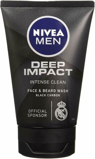 [drop//01603] NIVEA MEN DEEP RAPID CLEAR FACE WASH 100ML