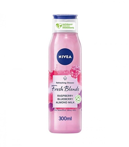 [drop//01652] Nivea Shower Gel 300ml Fresh Blends Raspberry