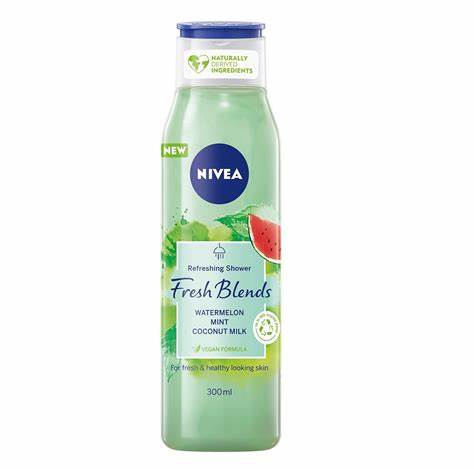[drop//01653] Nivea Shower Gel 300ml Fresh Blends Watermelon