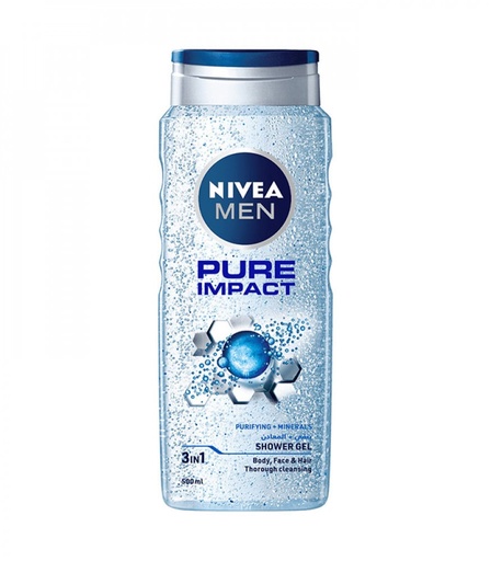 [drop//01655] Nivea Shower Gel 500 ml pure impact