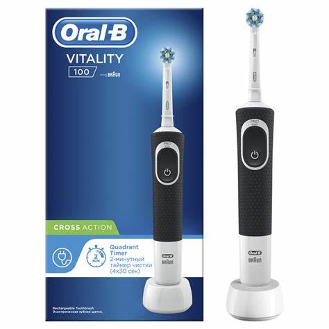 [drop//01680] ORAL-B Powered T/B By Braun Vitality CROSS ACTION Quadrant Timer