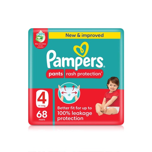 [105627] PAMPERS 4 PANTS 68 DIAPERS