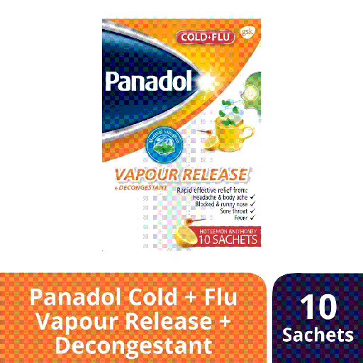 [drop//01744] PANADOL COLDF+FLU VAPOUR RELE/10SACH