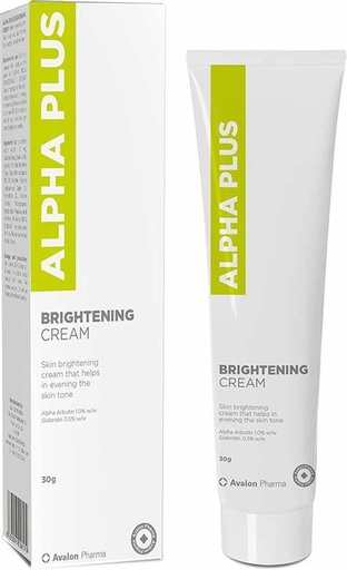 [drop//00169] Avalon Pharma Alpha Plus Face Cream 30 gm For Skin Brightening  
