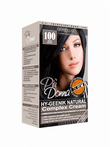[drop//01802] PIO DONNA HAIR COLOR 100 BLACK