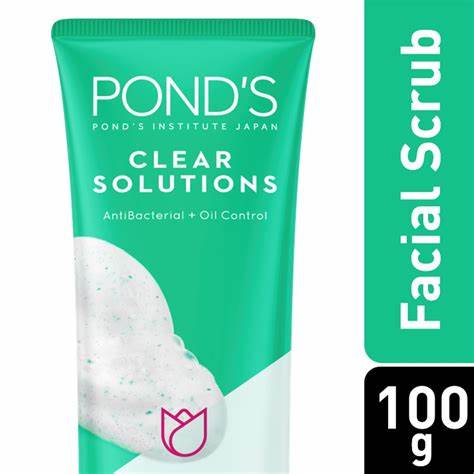 [drop//01815] PONDS CLEAR SOLUTION FACIAL SCRUB 100G