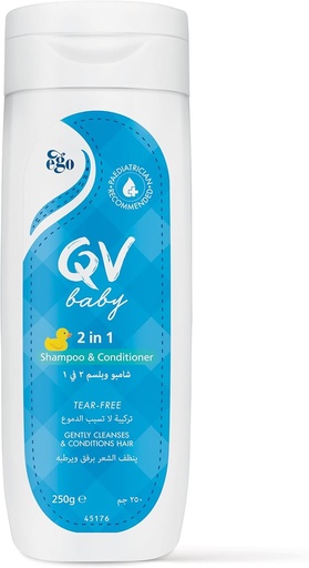 [drop//01898] QV BABY 2IN1 SHAMPOO & CONDITIONER 250G