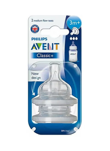 [100525] AVENT CLASSIC ANTI-COLIC NIPPLE 3M+