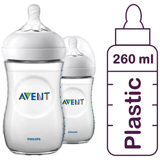 [drop//00130] AVENT NATURAL FEEDING BOTTEL 260 ML 2 PCS