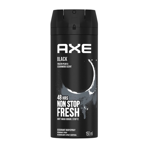 [drop//00142] AXE BLACK اكس بخاخ 150مل مزيل للعرق  اسود