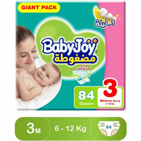 [100592] BABY JOY 3  84 DIAPERS