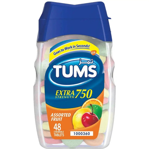 [drop//02187] TUMS EXTRA STRENGTH 750 48TAB