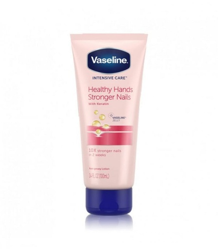 [drop//02298] Vaseline Hand Lotion 100 ml Healthy Hands Stronger Nail with Keratin
