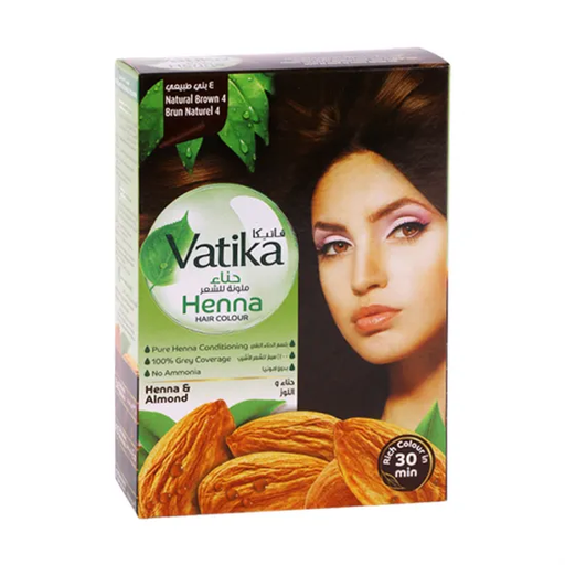 [drop//02255] VATIKA HENNA 4 NATURAL BROWN