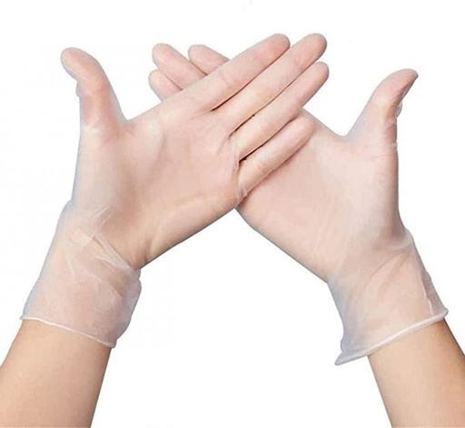 [drop//00238] BES PACK VINYL GLOVES POWDERED FREE L