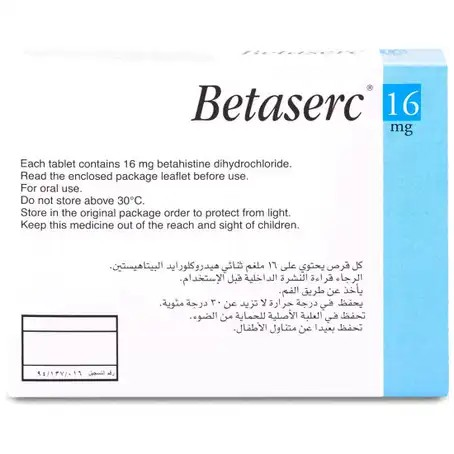 [100799] BETASERC 16MG 40TAB
