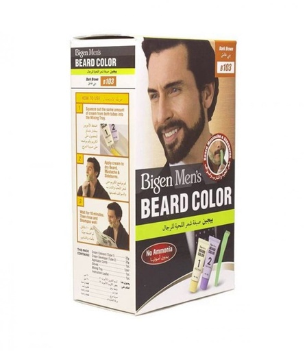 [drop//00250] BIGEN BEARD COLOR B103 DARK BROWN