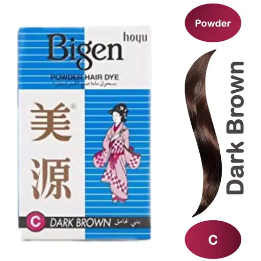[drop//00328] Bigen Hair Color powder 6 gm C dark brown