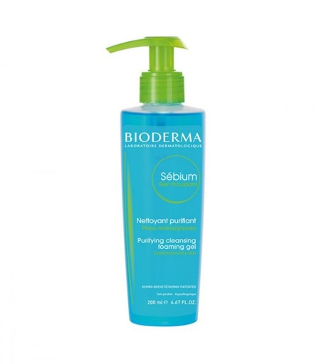 [drop//00266] BIODERMA SEBIUM GEL MOUSSANT 200 ML