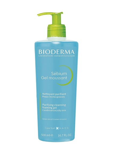 [drop//00267] BIODERMA SEBIUM GEL MOUSSANT 500ML
