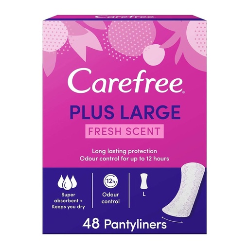 [drop//00454] Carefree pantiliner 48 pack fresh scent